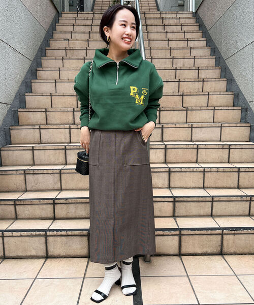 NOLLEY’S(ノーリーズ)の「グレンチェックタイトスカート(スカート・レディース・グレー系その他/ブラウン系その他・38/36/34)」の3枚目の写真