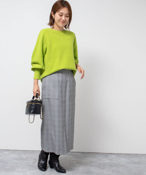 セール】グレンチェックタイトスカート（スカート）｜NOLLEY'S