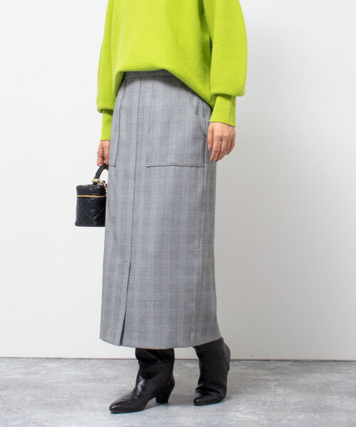 セール】グレンチェックタイトスカート（スカート）｜NOLLEY'S
