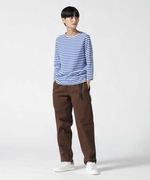 DANA FANEUIL（ダナファヌル）の「FANEUIL/ファヌル　BOAT NECK BORDER LS TEE（Tシャツ/カットソー・レディース・ブラック/ベージュ/その他11/グレー・2）」の4枚目の写真