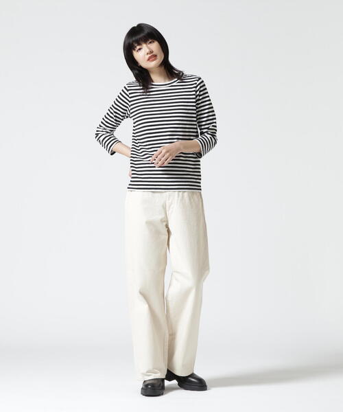 DANA FANEUIL（ダナファヌル）の「FANEUIL/ファヌル　BOAT NECK BORDER LS TEE（Tシャツ/カットソー・レディース・ブラック/ベージュ/その他11/グレー・2）」の16枚目の写真