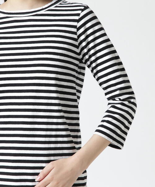 DANA FANEUIL（ダナファヌル）の「FANEUIL/ファヌル　BOAT NECK BORDER LS TEE（Tシャツ/カットソー・レディース・ブラック/ベージュ/その他11/グレー・2）」の20枚目の写真