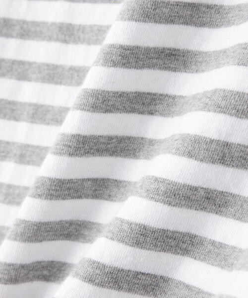 DANA FANEUIL（ダナファヌル）の「FANEUIL/ファヌル　BOAT NECK BORDER LS TEE（Tシャツ/カットソー・レディース・ブラック/ベージュ/その他11/グレー・2）」の6枚目の写真