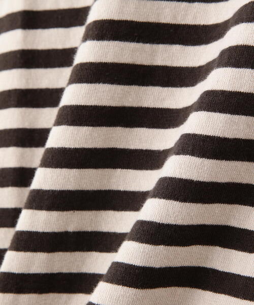 DANA FANEUIL（ダナファヌル）の「FANEUIL/ファヌル　BOAT NECK BORDER LS TEE（Tシャツ/カットソー・レディース・ブラック/ベージュ/その他11/グレー・2）」の9枚目の写真