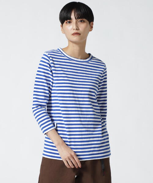 DANA FANEUIL（ダナファヌル）の「FANEUIL/ファヌル　BOAT NECK BORDER LS TEE（Tシャツ/カットソー・レディース・ブラック/ベージュ/その他11/グレー・2）」の10枚目の写真
