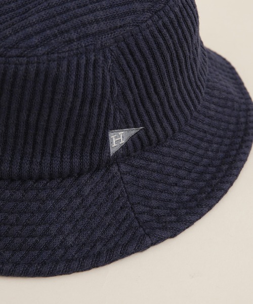 Healthknit（ヘルスニット）の「Healthknit/ワイドリブバケットハット（ハット・レディース・ブラック/ネイビー/カーキ・FREE）」の7枚目の写真