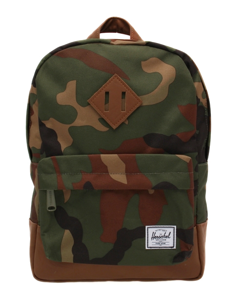 Herschel Supply Co.（ハーシェルサプライ）の「HERSCHEL Heritage Kids（バックパック/リュック・キッズ・カモフラージュ/マルチ/ブラック/レッド/オレンジ/グリーン・ONE SIZE）」の6枚目の写真