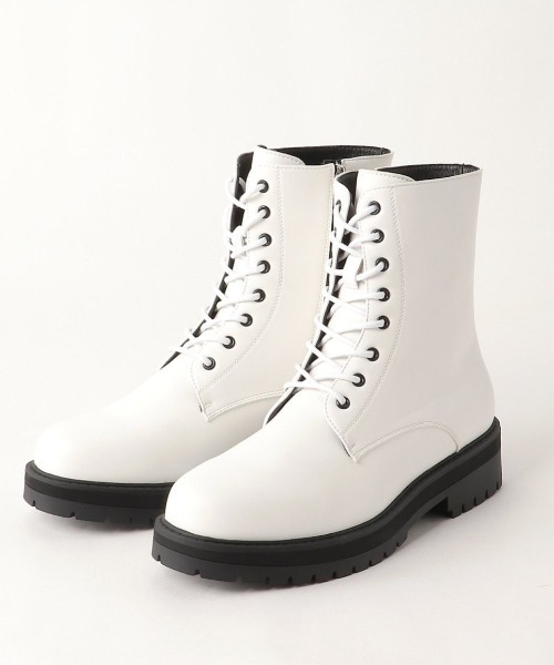 semantic design（セマンティックデザイン）の「セマンティックデザイン/semantic design 8ホール レースアップブーツ（ブーツ・メンズ・ブラック/ホワイト・MEDIUM/LARGE）」の2枚目の写真