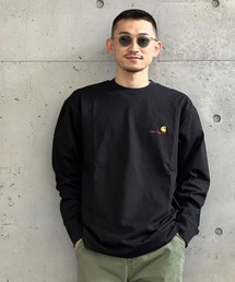 Carhartt(J[n[g)́yCarhartt WIPzL/S AMERICAN SCRIPT T-SHIRT(TVc/Jbg\[)