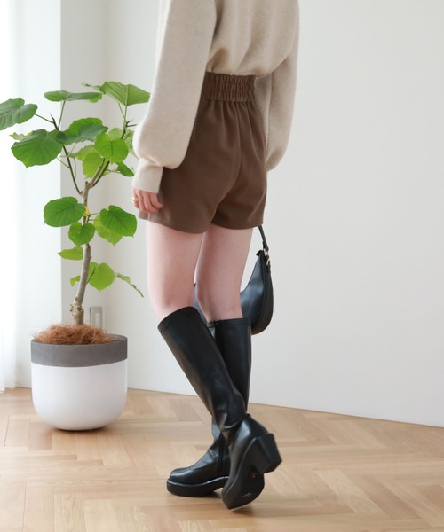 archives（アルシーヴ）の「ハイウエストボタンショートパンツ（その他パンツ・レディース・ベージュ/ブラック/ブラウン・MEDIUM）」の12枚目の写真