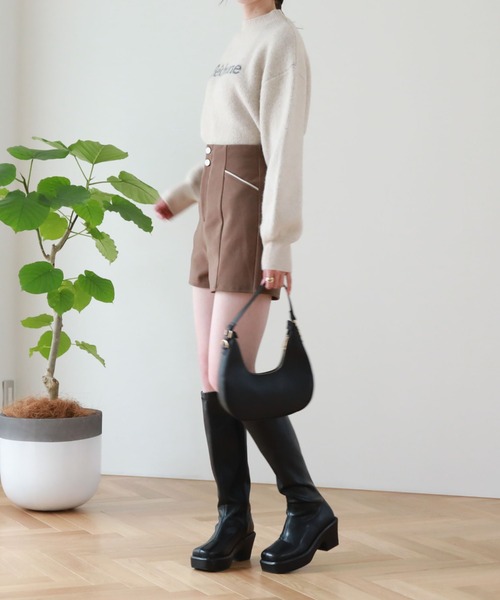 archives（アルシーヴ）の「ハイウエストボタンショートパンツ（その他パンツ・レディース・ベージュ/ブラック/ブラウン・MEDIUM）」の14枚目の写真