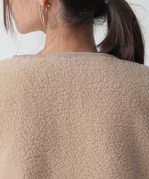 and it_（アンドイット）の「ボアベスト（ベスト・レディース・ダークベージュ/ネイビー/ライトグレー・M-L）」の17枚目の写真