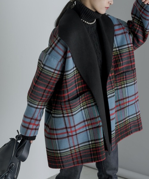 【Kinloch Anderson】ダブルフェイスショートコート