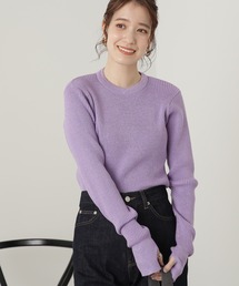 N.(N. Natural Beauty Basic) | 【横田ひかるさん着用】◆ラメミックスリブニット(ニット/セーター)