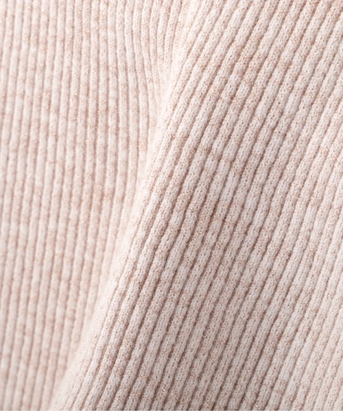 N.（N. Natural Beauty Basic）（エヌエヌナチュラルビューティーベーシック）の「【横田ひかるさん着用】◆ラメミックスリブニット（ニット/セーター・レディース・クリーム/ブラウン/ライラック・MEDIUM）」の22枚目の写真