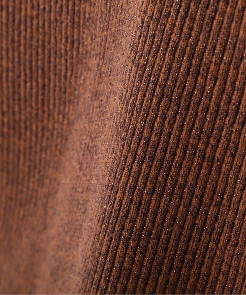 N.（N. Natural Beauty Basic）（エヌエヌナチュラルビューティーベーシック）の「【横田ひかるさん着用】◆ラメミックスリブニット（ニット/セーター・レディース・クリーム/ブラウン/ライラック・MEDIUM）」の20枚目の写真