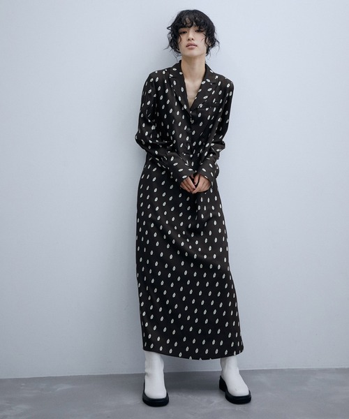 ADAM ET ROPE'（アダムエロペ）の「【サステナブル】リッププリントワンピース（ワンピース・レディース・ブラック系その他/グレー系その他・FREE）」の17枚目の写真