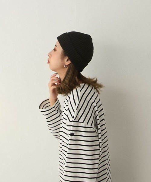 Chillfar（チルファー）の「カラーリブニットキャップ（ニットキャップ/ビーニー・レディース・レンガ/ベージュ/グレー/ブラック/アイボリー・FREE）」の15枚目の写真