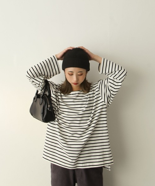 Chillfar（チルファー）の「カラーリブニットキャップ（ニットキャップ/ビーニー・レディース・レンガ/ベージュ/グレー/ブラック/アイボリー・FREE）」の17枚目の写真