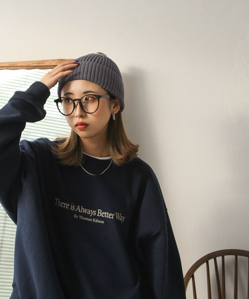 Chillfar（チルファー）の「カラーリブニットキャップ（ニットキャップ/ビーニー・レディース・レンガ/ベージュ/グレー/ブラック/アイボリー・FREE）」の22枚目の写真