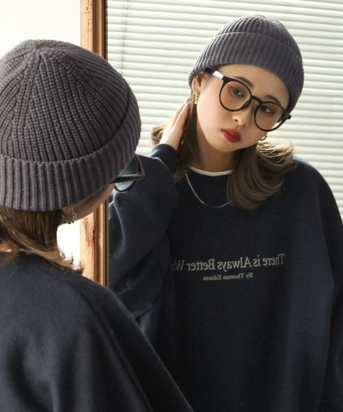 Chillfar（チルファー）の「カラーリブニットキャップ（ニットキャップ/ビーニー・レディース・レンガ/ベージュ/グレー/ブラック/アイボリー・FREE）」の18枚目の写真