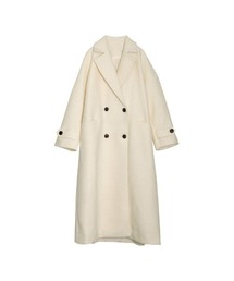 Re:EDIT | [2023A/W COLLECTION]低身長サイズ有]オーバーサイズダブルブレストカラーコート(ピーコート)