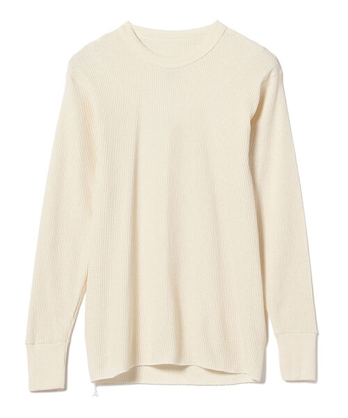 INDERA（インデラ）の「INDERA MILLS / Cotton L/S Thermals コットン ロングスリーブサーマル（Tシャツ/カットソー・メンズ・ナチュラル・SMALL/MEDIUM）」の2枚目の写真