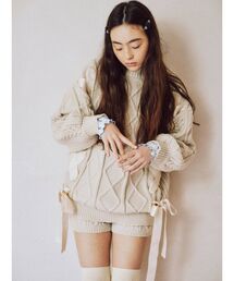 merry jenny | ribbon ribbon knit PO(ニット/セーター)