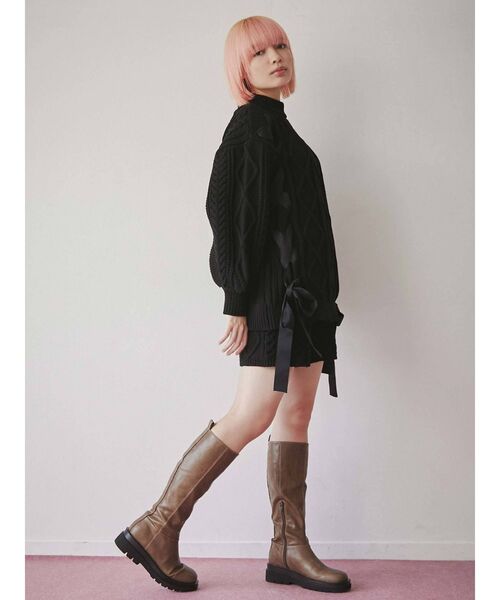 merry jenny(メリージェニー)の「ribbon ribbon knit PO(ニット/セーター・レディース・レッド/アイボリー・FREE)」の18枚目の写真