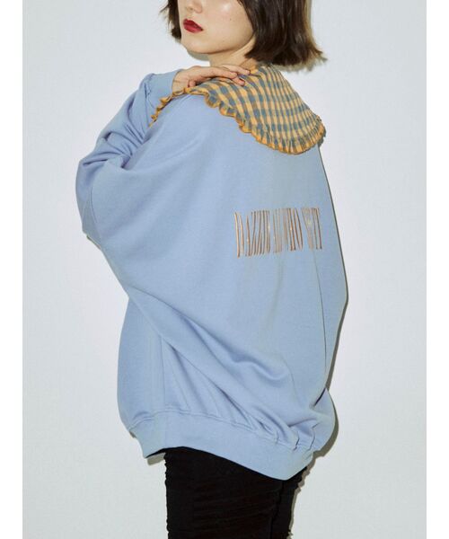 jouetie（ジュエティ）の「フリルカラーBIGプルオーバー【付け襟/スウェット】（スウェット・レディース・オフホワイト/ピンク/ブラック/パープル・MEDIUM）」の4枚目の写真