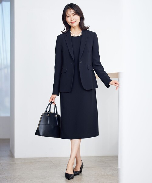 セール】【洗える】トリアセダブルジョーゼット ワンピース（ドレス