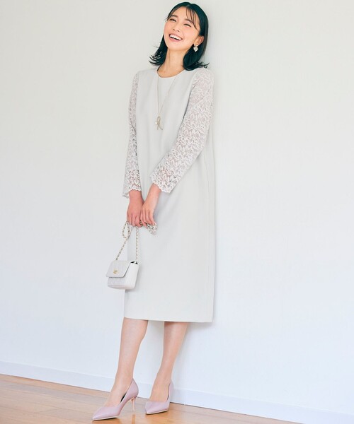 セール】【洗える】トリアセダブルジョーゼット ワンピース（ドレス