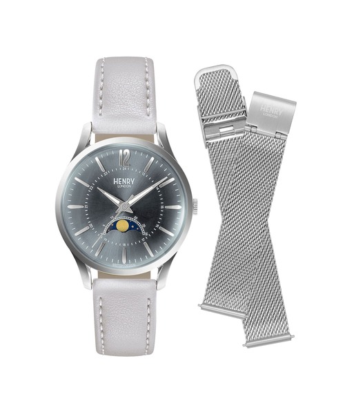 HENRY LONDON（ヘンリーロンドン）の「HENRY LONDON/ヘンリーロンドン APPLE LEATHER 腕時計 HRL-HL34LM0377AL メンズ レディース（アナログ腕時計・レディース・ブルー・FREE）」の4枚目の写真