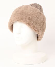 Samansa Mos2 | ファーニットコンビワッチ(ニットキャップ/ビーニー)