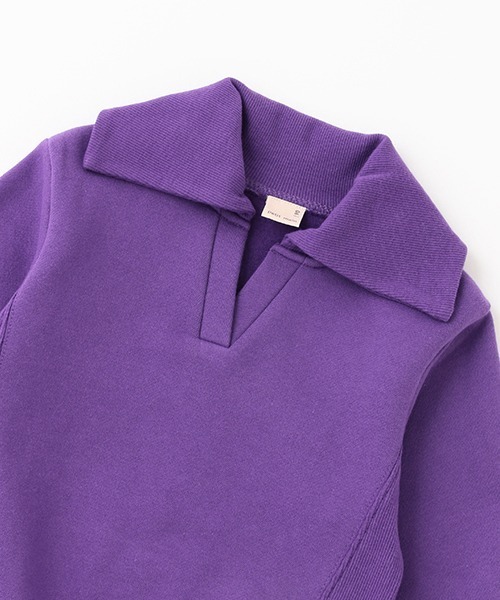 petit main（プティマイン）の「【リンク】セーラートレーナー(キッズ)（スウェット・キッズ・パープル/アイボリー・100cm/130cm/110cm/120cm/90cm）」の6枚目の写真