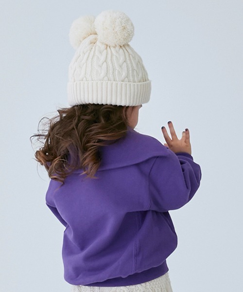 petit main（プティマイン）の「【リンク】セーラートレーナー(キッズ)（スウェット・キッズ・パープル/アイボリー・100cm/130cm/110cm/120cm/90cm）」の11枚目の写真