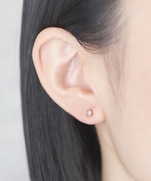 【誕生石シリーズ】金属アレルギー対応 一粒キュービックジルコニアステンレスピアス