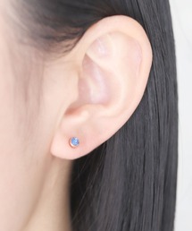 【誕生石シリーズ】金属アレルギー対応 一粒キュービックジルコニアステンレスピアス