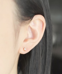 【誕生石シリーズ】金属アレルギー対応 一粒キュービックジルコニアステンレスピアス