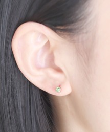 【誕生石シリーズ】金属アレルギー対応 一粒キュービックジルコニアステンレスピアス