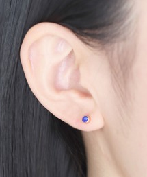 【誕生石シリーズ】金属アレルギー対応 一粒キュービックジルコニアステンレスピアス