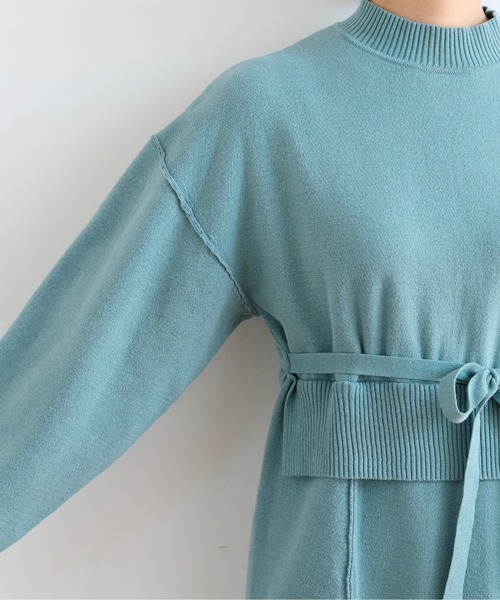 FREE'S MART(フリーズマート)の「◆セットアップ風ニットワンピース(ワンピース・レディース・ベージュ/ブラック/グリーン・FREE)」の17枚目の写真