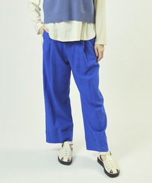 R4046 レーヨンリネンストレートパンツ