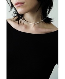 METAL PEARL NECKLACE