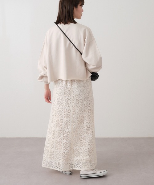 CIAOPANIC TYPY(チャオパニックティピー)の「ボックスレーススカート(スカート・レディース・ブラック/オフホワイト・ONE SIZE)」の17枚目の写真