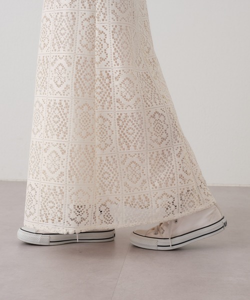 CIAOPANIC TYPY(チャオパニックティピー)の「ボックスレーススカート(スカート・レディース・ブラック/オフホワイト・ONE SIZE)」の19枚目の写真