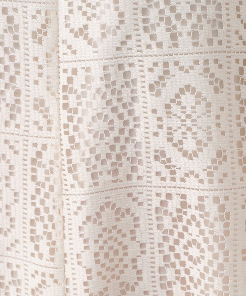 CIAOPANIC TYPY(チャオパニックティピー)の「ボックスレーススカート(スカート・レディース・ブラック/オフホワイト・ONE SIZE)」の8枚目の写真