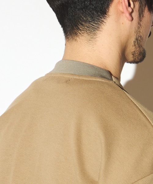 UNION STATION（ユニオンステーション）の「カットカルゼ7分袖ボタンレスカーディガン（カーディガン/ボレロ・メンズ・ブラック/ネイビー/ベージュ・LL/M/L）」の18枚目の写真