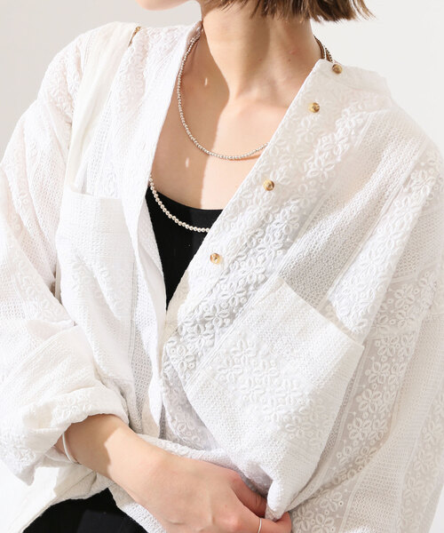 SLOBE IENA(スローブイエナ)の「パット付きバックオープンキャミ(キャミソール・レディース・ブラック/チャコールグレー/ベージュ・FREE)」の2枚目の写真