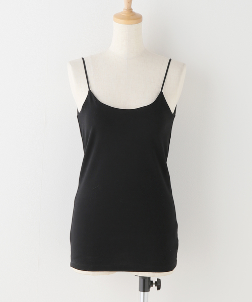 SLOBE IENA(スローブイエナ)の「パット付きバックオープンキャミ(キャミソール・レディース・ブラック/チャコールグレー/ベージュ・FREE)」の11枚目の写真